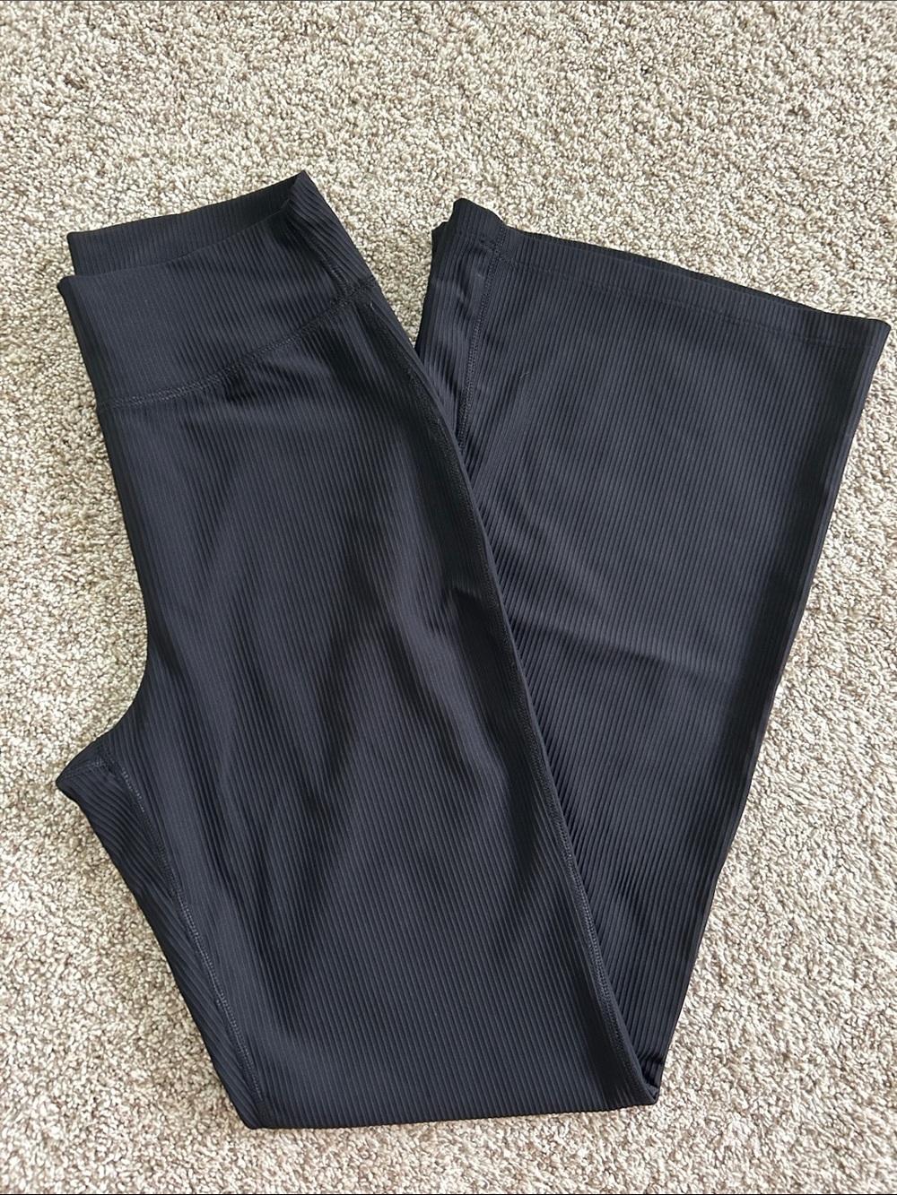 Old Navy Black Ribbed Wide-Leg Women’s Pants